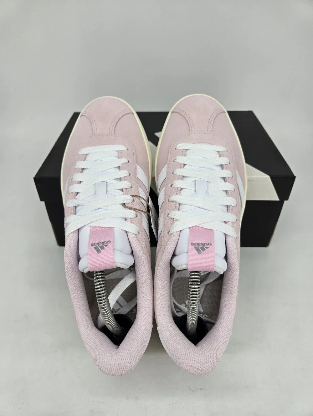 adidas Women's JP5325 VL Court 3.0 Clear Pink Off White Shoes Size 9